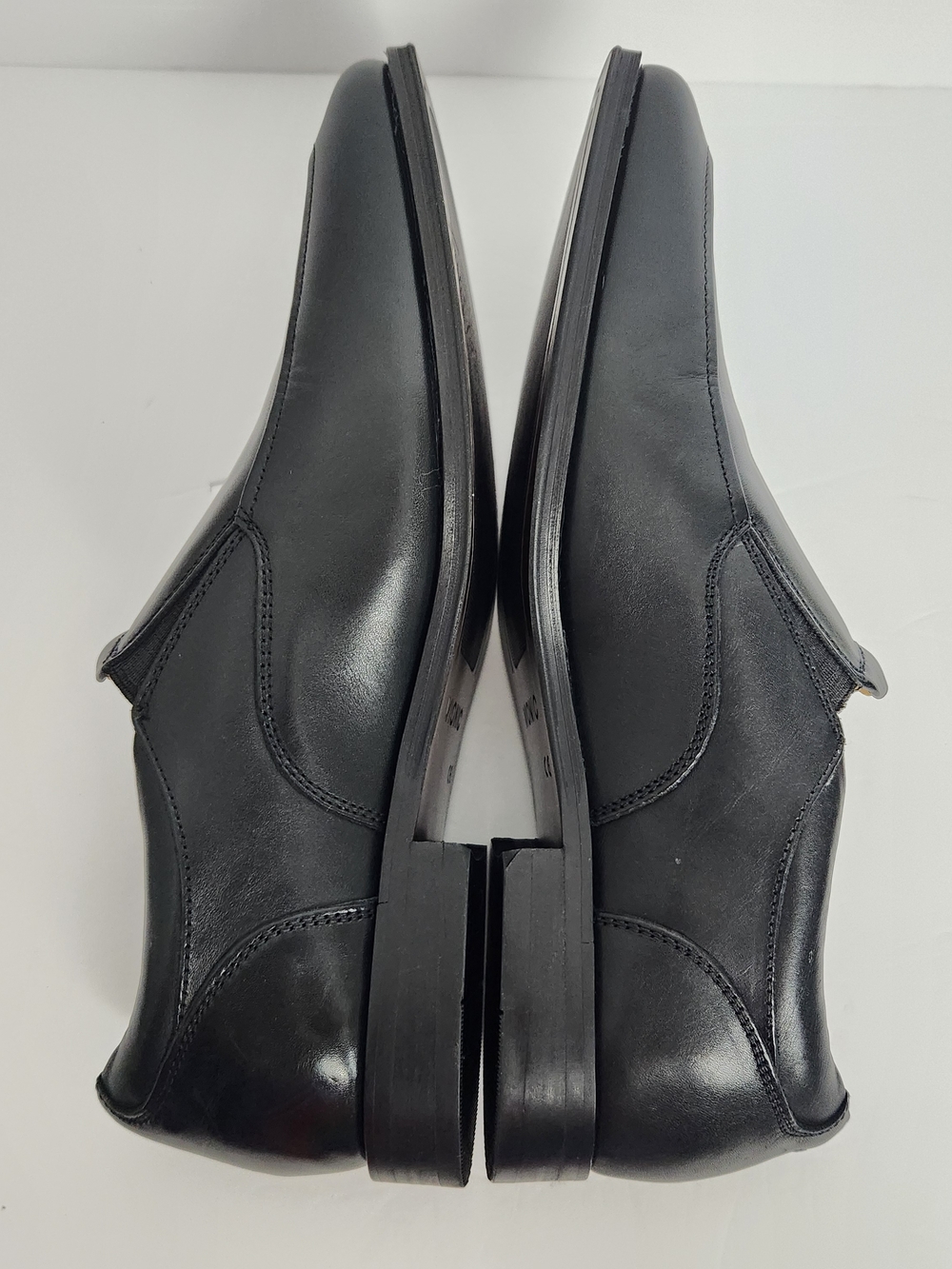 VIONIC Sullivan Mens Size 10 Black Leather Slip On Comfort Support Loafer Shoes - Picture 8 of 12